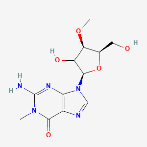 molecular formula C12H17N5O5 B12402540 1,3'-Dimethylguanosine 