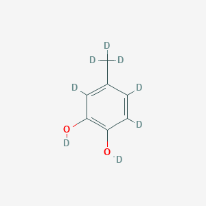 molecular formula C7H8O2 B12402542 4-Methylcatechol-d8 