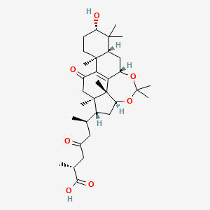 molecular formula C33H50O7 B12402564 Ganodermacetal 