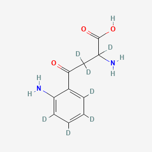 molecular formula C10H12N2O3 B12402643 2-Amino-4-(2-aminophenyl)-4-oxobutanoic acid-d7 