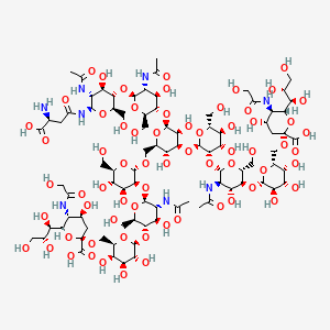 molecular formula C88H144N8O66 B12402670 Neu5Gc|A(2-6) N-Glycan-Asn 