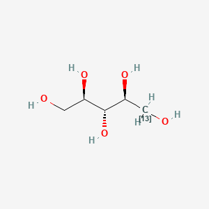 molecular formula C5H12O5 B12402685 D-Ribitol-1-13C 