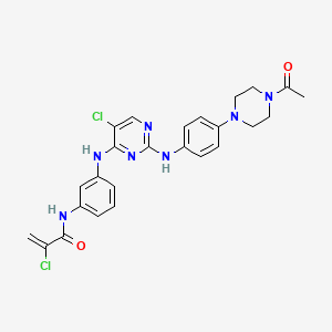 molecular formula C25H25Cl2N7O2 B12402695 Egfr-IN-55 