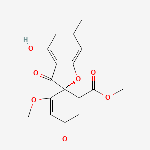 molecular formula C17H14O7 B1240271 (-)-Bisdechlorogeodin CAS No. 59187-35-8