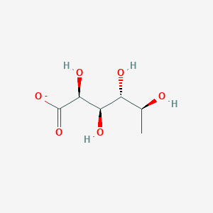 molecular formula C6H11O6- B1240272 L-Fuconate 