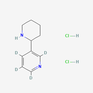 molecular formula C10H16Cl2N2 B12402766 2,3,4,6-tetradeuterio-5-piperidin-2-ylpyridine;dihydrochloride 