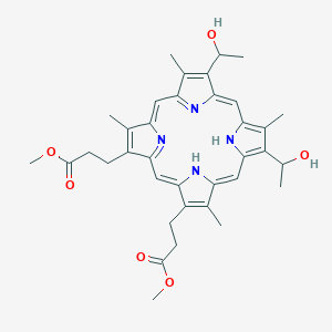 Methyl 3-[7,12-bis(1-hydroxyethyl)-18-(3-methoxy-3-oxopropyl)-3,8,13,17-tetramethyl-21,22-dihydroporphyrin-2-yl]propanoate