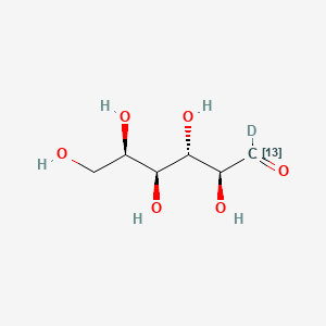 molecular formula C6H12O6 B12402785 D-(+)-Talose-13C,d1 