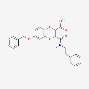 molecular formula C26H23NO6 B12402795 LTB4 antagonist 2 