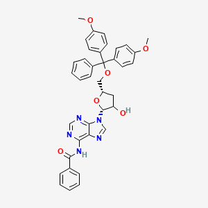 N-[9-[(2R,5S)-5-[[bis(4-methoxyphenyl)-phenylmethoxy]methyl]-3-hydroxyoxolan-2-yl]purin-6-yl]benzamide