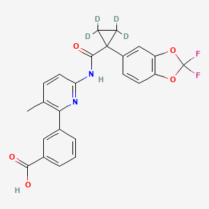 molecular formula C24H18F2N2O5 B12402864 Lumacaftor-d4 