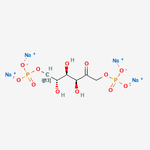 molecular formula C6H10Na4O12P2 B12402916 Fosfructose-6-13C (sodium) 