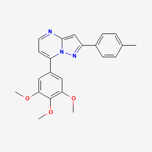 molecular formula C22H21N3O3 B12402945 Tubulin inhibitor 24 