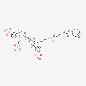 molecular formula C46H62N4O12S3 B12402948 Sulfo-Cy5-TCO 