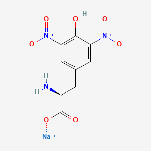 molecular formula C9H8N3NaO7 B12402964 3,5-Dinitro-L-tyrosine (sodium) 