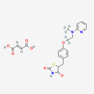 molecular formula C22H23N3O7S B12402987 Rosiglitazone-d5 (maleate) 