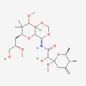 molecular formula C25H43NO10 B1240299 17-Methoxy mycalamide A 