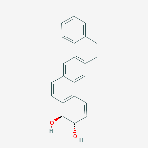 molecular formula C22H16O2 B012403 trans-3,4-dihydrodibenz(a,H)anthracene-3,4-diol CAS No. 105453-65-4