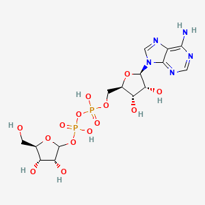 molecular formula C15H23N5O14P2 B1240300 D-呋喃核糖基-ADP 