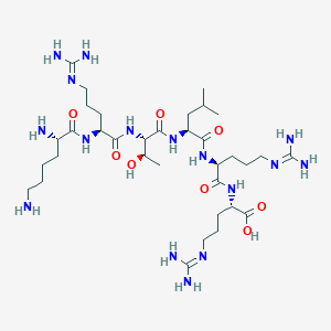 molecular formula C34H68N16O8 B12403020 Lys-Arg-Thr-Leu-Arg-Arg 