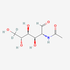 molecular formula C8H15NO6 B12403025 N-Acetyl-D-glucosamine-d2 