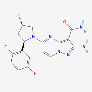 molecular formula C17H15F3N6O B12403038 Emzeltrectinib CAS No. 2223678-97-3