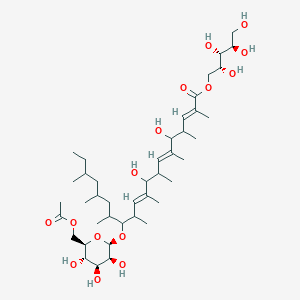 molecular formula C42H74O15 B1240305 玫瑰脂质 2B 