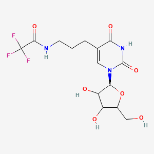 N-[3-[1-[(2S)-3,4-dihydroxy-5-(hydroxymethyl)oxolan-2-yl]-2,4-dioxopyrimidin-5-yl]propyl]-2,2,2-trifluoroacetamide