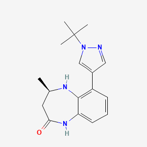 (4r)-6-(1-Tert-Butyl-1h-Pyrazol-4-Yl)-4-Methyl-1,3,4,5-Tetrahydro-2h-1,5-Benzodiazepin-2-One