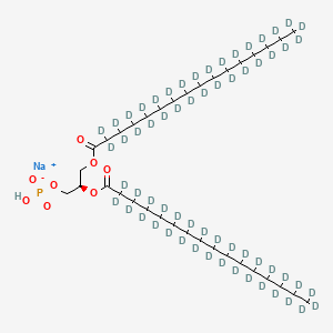 molecular formula C35H68NaO8P B12403121 1,2-Dipalmitoyl-sn-glycerol 3-phosphate-d62 (sodium) 