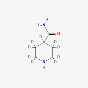 molecular formula C6H12N2O B12403123 4-Piperidine-d9-carboxamide 