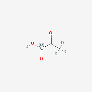 molecular formula C3H4O3 B12403131 deuterio 3,3,3-trideuterio-2-oxo(113C)propanoate 