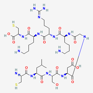 L-Cysteine, L-cysteinyl-L-leucyl-L-seryl-L-|A-aspartylglycyl-L-lysyl-L-arginyl-L-lysyl-