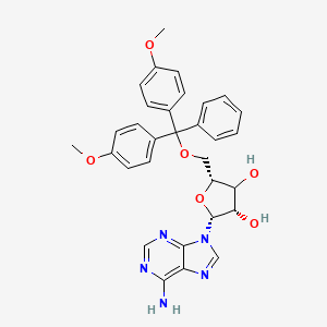 molecular formula C31H31N5O6 B12403207 (2R,3S,5R)-2-(6-aminopurin-9-yl)-5-[[bis(4-methoxyphenyl)-phenylmethoxy]methyl]oxolane-3,4-diol 