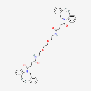 molecular formula C44H42N4O6 B12403238 Dbco-peg2-dbco 