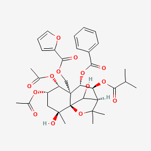 1|A, 2|A-Diacetoxy-8|A-isobutanoyloxy-9|A-benzoyloxy-15-|A-(|A-furancarbonyloxy)-4|A, 6|A-dihydroxy-|A-dihydroagarofuran