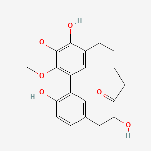 molecular formula C21H24O6 B12403248 12-Hydroxymyricanone 