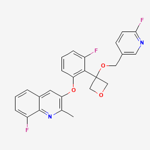 molecular formula C25H19F3N2O3 B12403321 Antituberculosis agent-8 