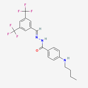 molecular formula C20H19F6N3O B12403330 Anticancer agent 102 