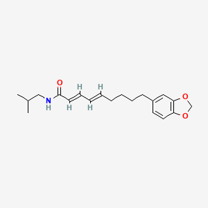 molecular formula C20H27NO3 B1240335 胡椒卡洛西碱 