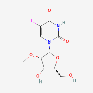 molecular formula C10H13IN2O6 B12403358 1-[(2R,3S,5R)-4-hydroxy-5-(hydroxymethyl)-3-methoxyoxolan-2-yl]-5-iodopyrimidine-2,4-dione 