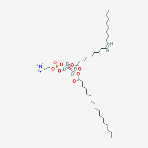 [(2R)-1,1,2,3,3-Pentadeuterio-3-heptadecanoyloxy-2-[(Z)-octadec-9-enoyl]oxypropyl] 2-(trimethylazaniumyl)ethyl phosphate