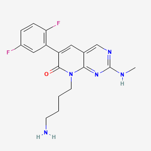 8-(4-Aminobutyl)-6-(2,5-difluorophenyl)-2-(methylamino)pyrido[2,3-d]pyrimidin-7-one