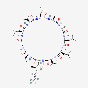 molecular formula C62H111N11O12 B12403408 Cyclosporin A-d4 