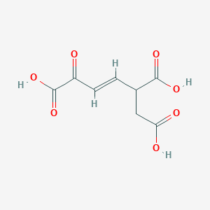 molecular formula C8H8O7 B1240344 (3E)-5-oxopent-3-ene-1,2,5-tricarboxylic acid 