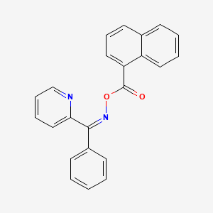 molecular formula C23H16N2O2 B1240348 [(Z)-[苯基(吡啶-2-基)亚甲基]氨基]萘-1-羧酸 