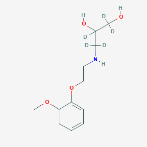 molecular formula C12H19NO4 B12403492 M8 metabolite of Carvedilol-d5 