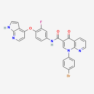 molecular formula C28H17BrFN5O3 B12403508 Antitumor agent-45 