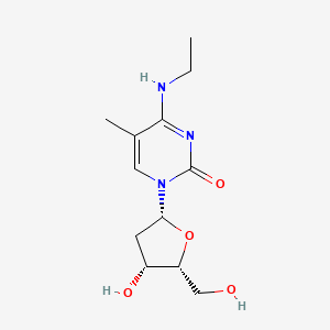 molecular formula C12H19N3O4 B12403515 4-(ethylamino)-1-[(2R,4R,5R)-4-hydroxy-5-(hydroxymethyl)oxolan-2-yl]-5-methylpyrimidin-2-one 