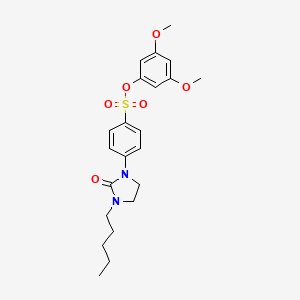 molecular formula C22H28N2O6S B12403552 Antitumor agent-87 